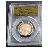2017 S Enhanced UNC American Dollar PCGS SP70