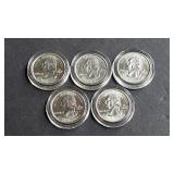 2008 NM, OK, AK, HI & AZ State Quarters