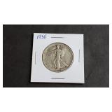 1938 Walking Liberty Half Dollar