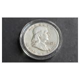 1957 D Franklin Half Dollar