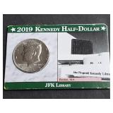 2019 D JFK Half Dollar Library and Museum Harvard