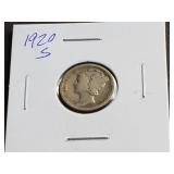 1920 S Mercury Dime