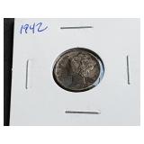1942 Mercury Dime