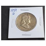 1959 D Franklin Half Dollar