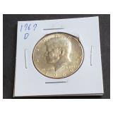 1969 D Kennedy Half Dollar 40% Silver High Grade