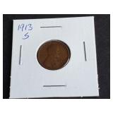 1913 S Lincoln Cent