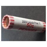 2009 D Lincoln Cent Presidency in D.C. Sealed Roll