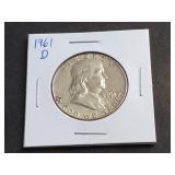 1961 D Franklin Half Dollar