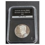 2002 S Kennedy Half Dollar Proof 90% Silver