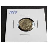 1955 Roosevelt Dime