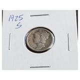 1925 S Mercury Dime