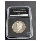 2001 S Kennedy Half Dollar Proof 90% Silver