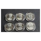 (6) 2009 U.S. Territory Commemorative Quarters