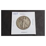 1937 Walking Liberty Half Dollar