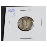 1928 S Mercury Dime