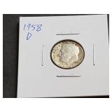 1958 D Roosevelt Dime