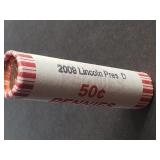 2009 D Lincoln Cent Presidency in D.C. Sealed Roll