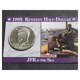 1991 JFK Half Dollar "America