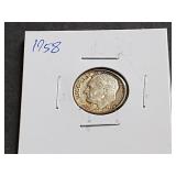 1958 Roosevelt Dime