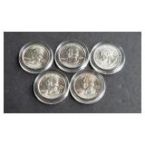 1999 DE, GA, PA, NJ & CT State Quarters