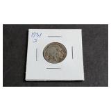 1931 S Buffalo Nickel