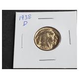 1938 D Buffalo Nickel High Grade