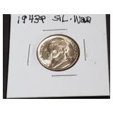1943 P Silver Wartime Jefferson Nickel High Grade