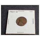 1920 D Lincoln Wheat Cent Rotation Error