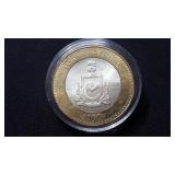 2005 100 Peso Colima 92.5% Silver Center