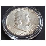 1948 D Franklin Half Dollar