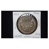 1922 UN Peso from Mexico 72% Silver
