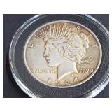 1924 Peace Silver Dollar