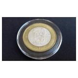 2004 100 Peso Estado de Puebla 92.5% Silver Center