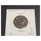 1873 Zs 1 Centavos From Zacatecas, Mexico