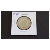 1940 2 Shillings From Great Britain 50% Silver