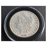 1881 S Morgan Silver Dollar