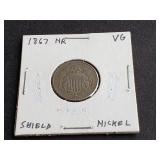1867 Shield Nickel