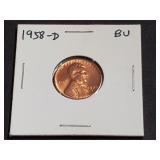 1958 D Lincoln Wheat Cent High Grade