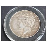 1924 Peace Silver Dollar