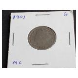 1901 V Nickel