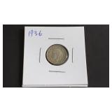 1936 Three Pence From Great Britain 50% Silver
