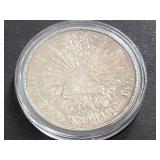 1908 Mo GV UN Peso Fom Mexico 90.27% Silver