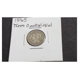 1865 3 Cent Nickel