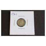 1921 Three Pence From Great Britain 50% Silver