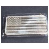 US Flag 10 Ounce .999 Silver Bar