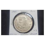 1962 UN Peso from Mexico 10% Silver