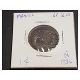 1886 Mo 1 Centavos  From Mexico