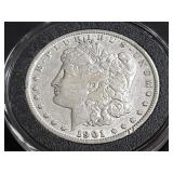1901 O Morgan Silver Dollar