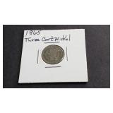 1865 3 Cent Nickel
