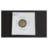 1917 Three Pence From Great Britain 92.5% Silver